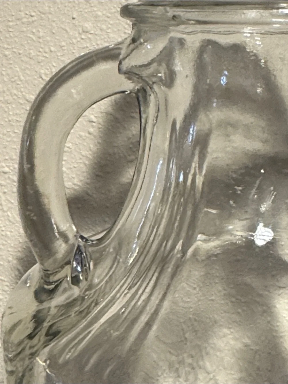 Vintage 'Speas U-Sav-It' Glass Pitcher with White Screw Cap